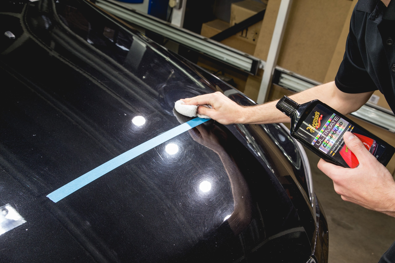 Buffing By Hand With Meguiar's ULTIMATE Compound. Looks Like Glass